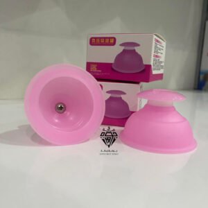 كؤوس حجامة سيليكون نسائية باللون الوردي