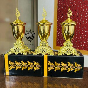 مبخرة ذهبية فاخرة بتصميم كلاسيكي